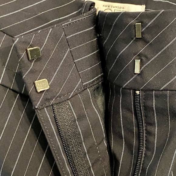 🌿2xHP🌿 Ann Taylor Loft Laura Fit Pinstripe Wide Leg Pants - Picture 7 of 11